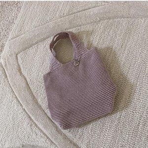 The Sak little mini pink knit bag